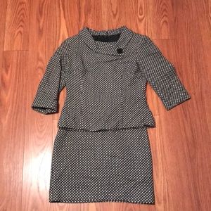 Talbots Houndstooth Fully lined 2 piece wool suit